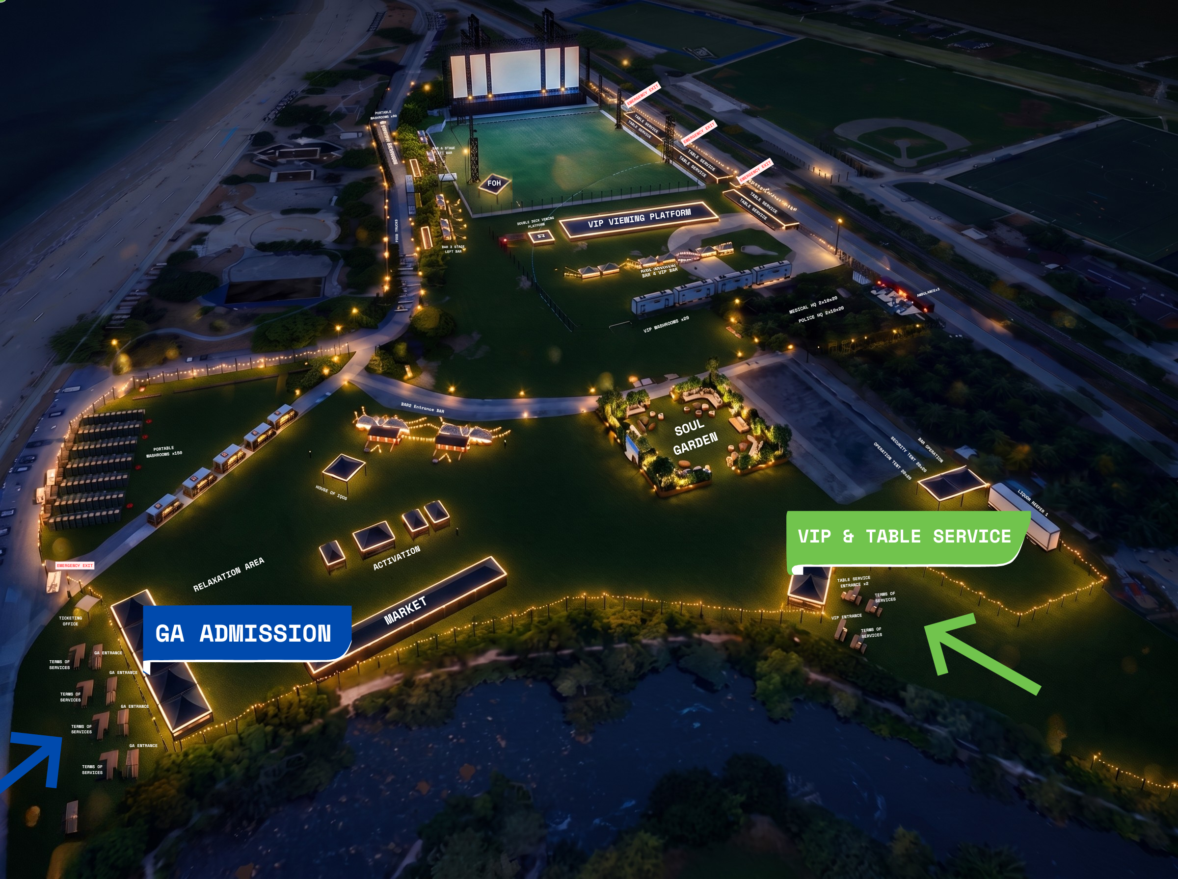 Festival site map